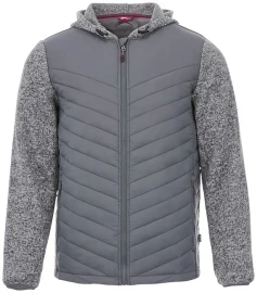 Veste hybride | Nylon et tricot de pull | Pour hommes | Isolation synthétique
