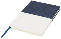 Two-tone A5 canvas notebook