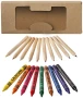 19-teiliges Set | Pappschachtel | Wachsmalkreiden und Buntstifte