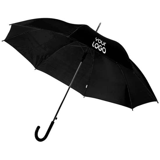 Großer Schirm | 104 cm | Automatische Öffnung | Metallgestell | 170T Polyester | Schwarz