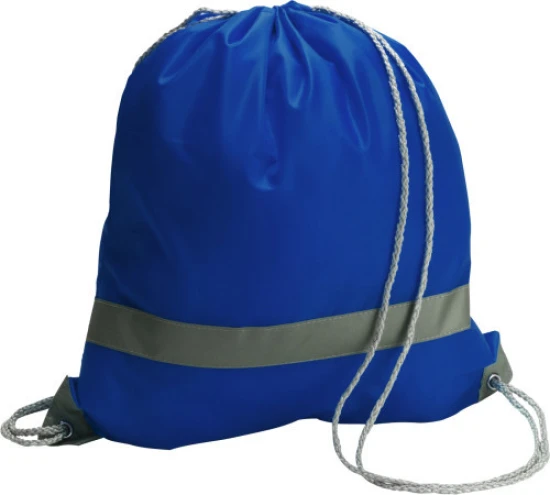 Drawstring backpack | 190T Polyester | Emergency | cobalt blue