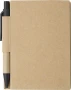 Notebook | Cardboard | 11,1x8,8cm | 80 lined pages | Pen included