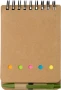 Ringband notitieboekje | 60 gelinieerde vellen | 150 sticky notes