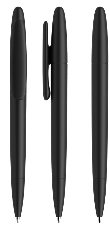 Stylo bille rotatif Prodir DS5 TMM | Plastique recyclé | Tout mat | black