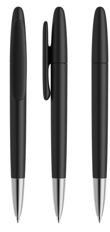 Prodir DS5 TMS Drehkugelschreiber | Metall | Matte, transparente und verchromte Metalloberfläche | black