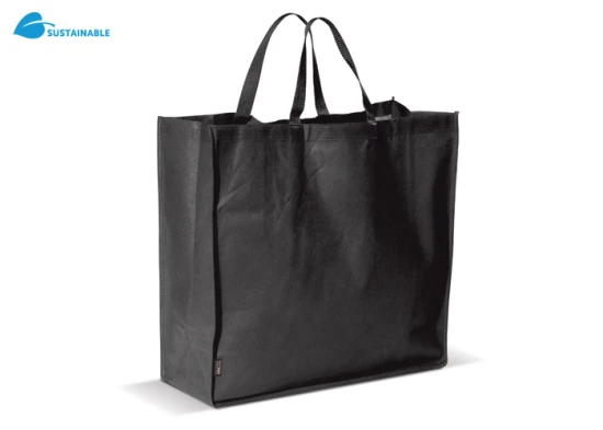 Boodschappentas | Non-woven | 75 gr/m2 | Groot drukoppervlak | Zwart