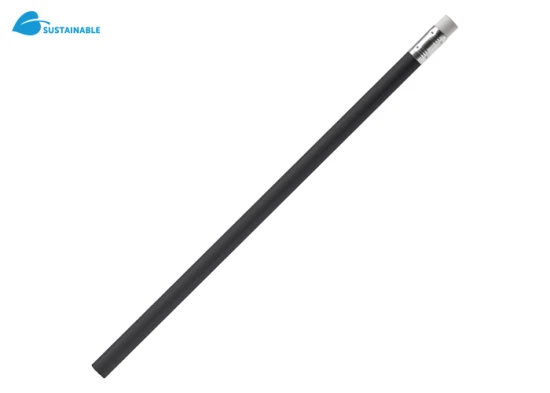 Pencil | Wood | With eraser | Unsharpened | Black