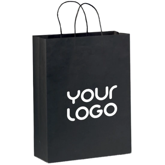 Large bag | Paper 120g/m² | 30x12x40cm | Matt paper | FSC certified | Black