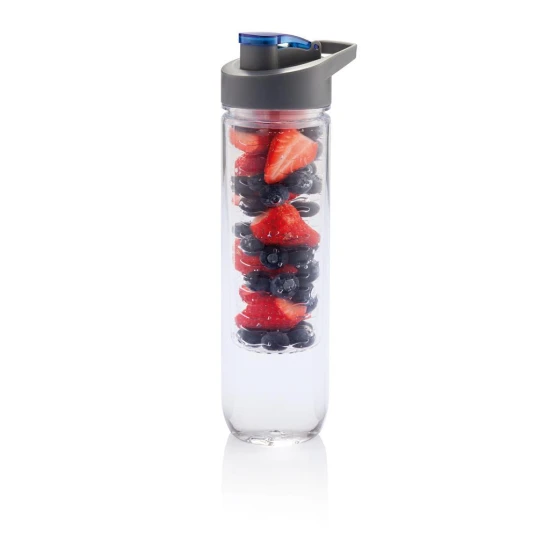 Wasserflasche mit Infuser | Tritan | 800 ml | Hochwertig | Blue (2935)