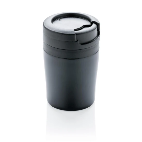Thermosbeker | PP & RVS | 4u warm - 12u koud | 160 ml | Luxe | Zwart