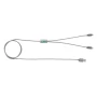 3-in-1 gevlochten nylon kabel, grijs