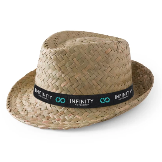 Sun hat | Straw | Comfortable inside ribbon | Green