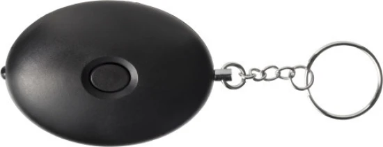 Keyring with alarm | ABS plastic | LED light | black
