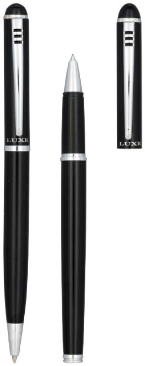 Pennenset | Metaal | 2 Pennen | In luxe geschenkverpakking | zwart