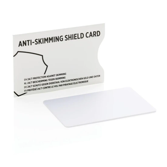 RFID Anti-skimming kaart | PVC | Beschermt met een elektromagnetisch veld | Wit