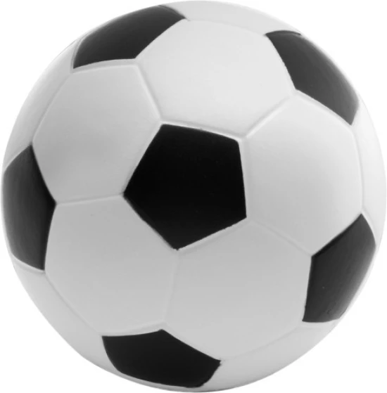 Foam Antistress voetbal | PU | 6,1 cm | zwart;wit