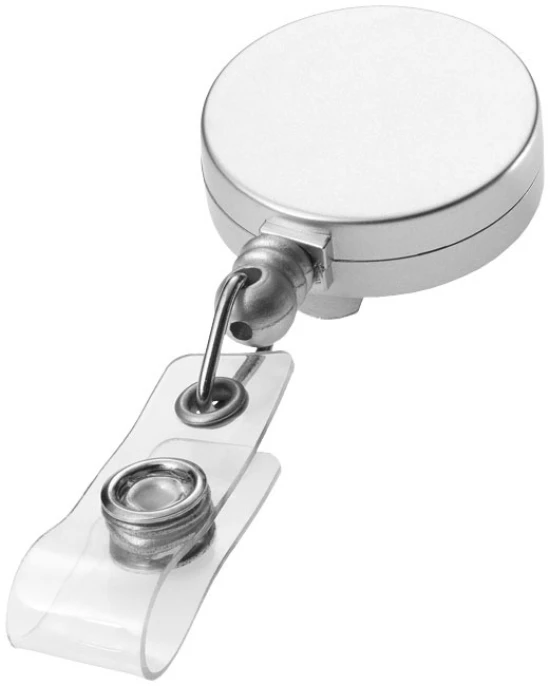 Rollerclip | ABS | Voor badges of sleutelhangers | zilver