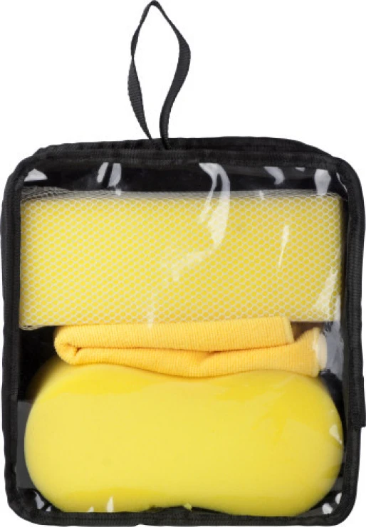 Autowaschset | Polyester | 3 Stück | Gelb