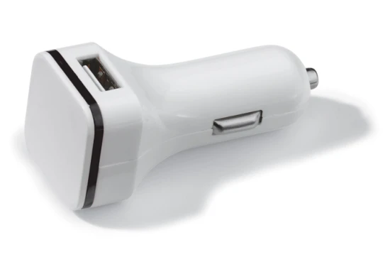 USB charger | ABS | 2 USB ports | White ; Black