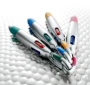Stylo à bille multicolore | Plastique | Grip en caoutchouc