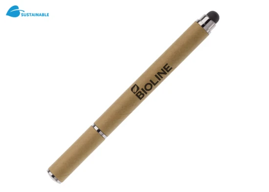 Pen | Blauwe inkt | Karton | Eco | Bruin