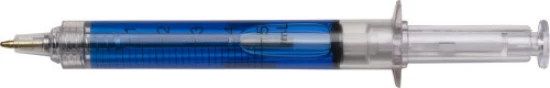 Syringe pen | AS | Black ink | With coloured liquid | light blue