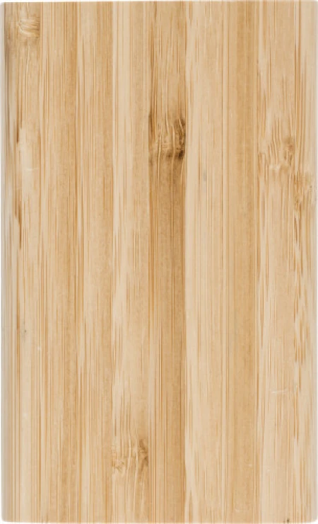 Power bank in bamboo | 4 000 mAh | Includes a charging cable | brown