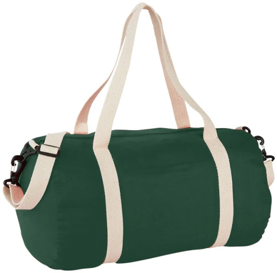 Reistas | Katoen 140g/m² | 45x25x25cm | 25L | Schuine voorzak | bosgroen