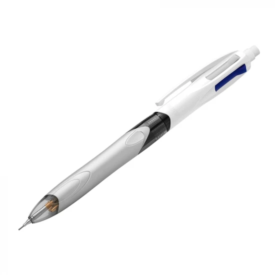 BIC 4 Colours 3+1HB | Plastic | 3 ballpens & 1 mechanical pencil | white;grey