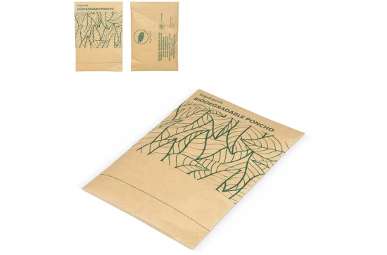 Biodegradable poncho | PE | Degrades naturally in 12 months | Nature