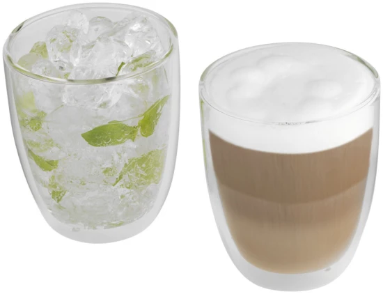 Set of 2 Isothermal glasses | Borosilicate glass | 290ml | Delivered in a luxury box | transparent clear