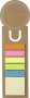 Cuaderno de post-its | Cartón | 96 notas adhesivas | Reciclable y biodegradable