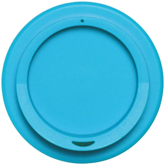 Doppelwandiger isolierbecher | PP-Kunststoff | 350ml | Made in the UK | aquablau