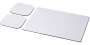 Ensemble tapis de souris et sous-verre | Plastique recyclé | 24x19x0,3cm | 3 pièces