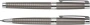 Charles Dickens pennenset | Metaal | Grijze metallic balpen en rollerbalpen