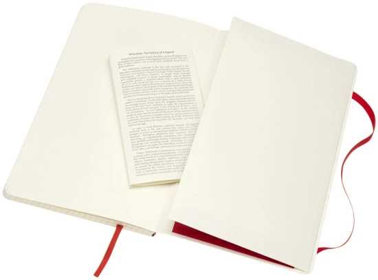 Moleskine notitieboek | Kunstleer papier | Groot | Met zachte kaft | scarlet rood