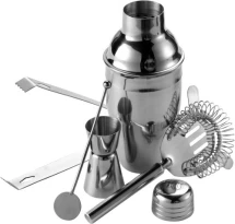 Cocktail set | Stainless steel | 350 ml shaker | Ice tong and spoon included