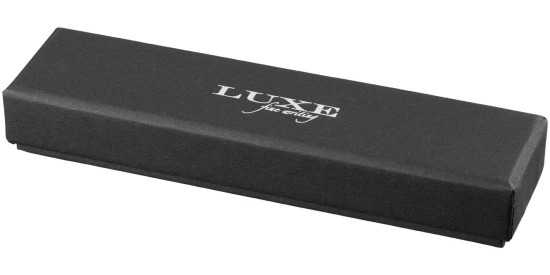 Balpen | Metaal | Gouden lederen dop | zwart;goud