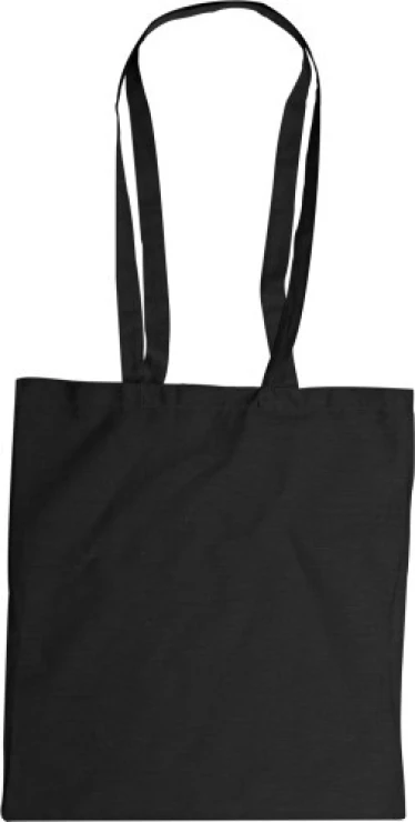 Tote bag | Katoen 110g/m² | 40,5x37cm | Lange hengsels | zwart