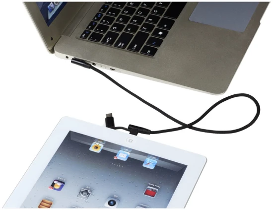 Ecliptic 3-in-1 oplaadkabel | Zwart