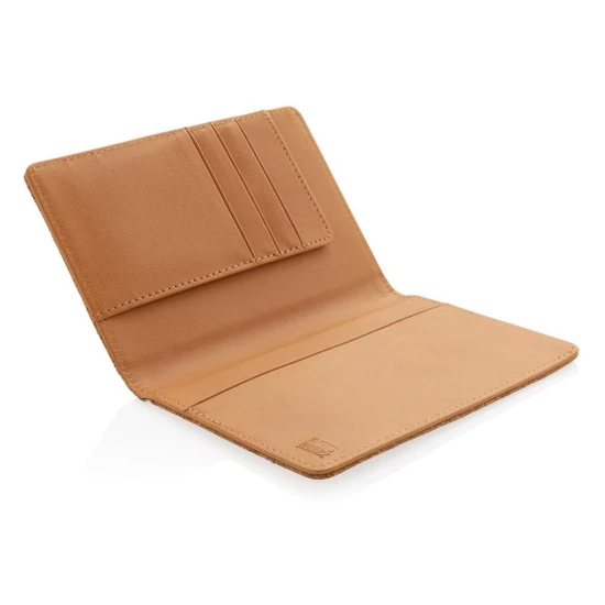 RFID passport cover | Cork | 3 card slots | High quality | Brown (4655)