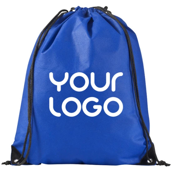 Drawstring zak | Non-woven | 42x34 cm | Eco | koningsblauw