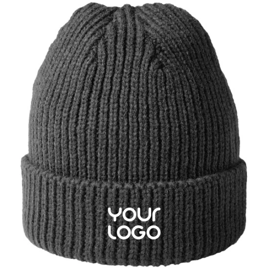 Gebreide muts | Acryl | Eén maat | Met rand | Exclusieve uitstraling | Zwart