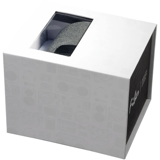 10W draadloze oplader | Rubber & Hout | Lichtgevend logo | zwart