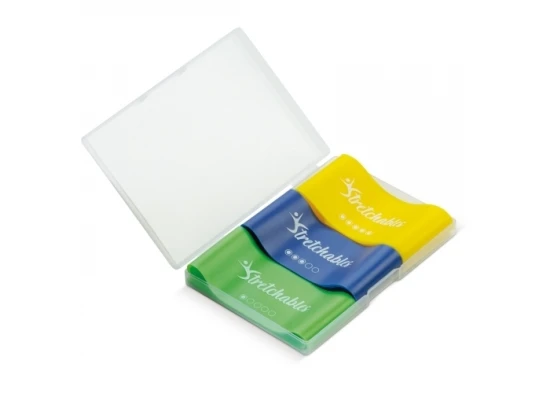 Fitnessbandenset | TPE & PP | Verschillende weerstanden | Met handleiding | Transparant