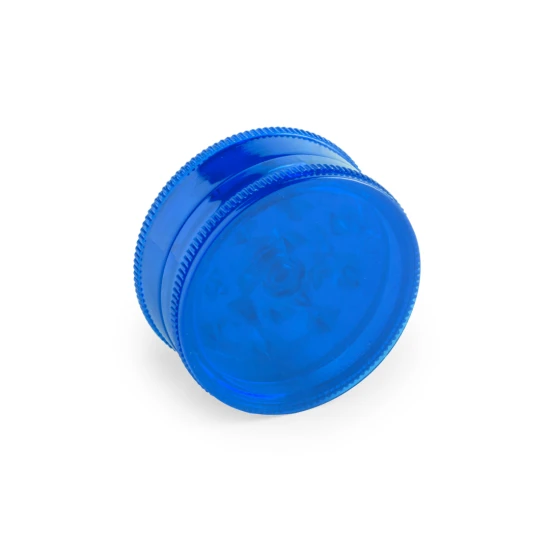 Grinder | Plastic | Ø4,2 cm | Felle kleuren | Bedrukking bovenop | Blauw