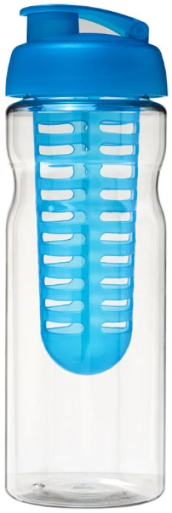 Sportflasche & Infuser | Kunststoff | 650ml | Recycelbar | transparent;aquablau