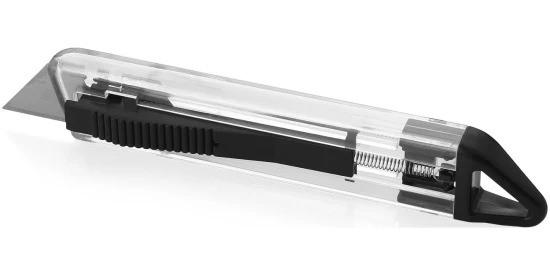 Cutter knife | ABS Plastic | With automatic retractable blade | solid black