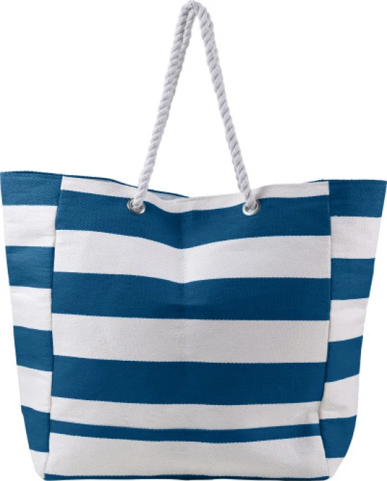 Bag | Cotton 356 gr | 59x19x37cm | Rope handles | Heavy-weights | blue