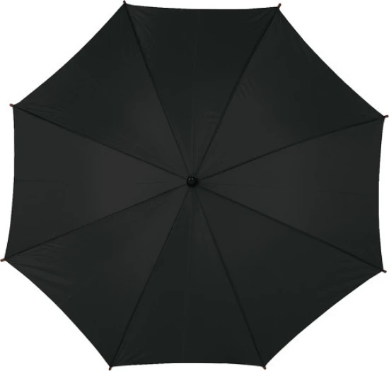 Großer Regenschirm | 190T Polyester | 103,5 cm | Automatische Öffnung | Metallgestell | Schwarz